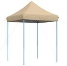 vidaXL Partyzelt Partyzelt 200 x 200 x 306 cm Beige Oxford-Stoff