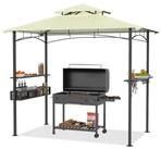 LuxusKollektion Grillpavillon Grillpavillon 245x153cm Beige mit Rauchabzug