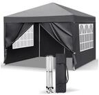LuxusKollektion Faltpavillon Pop-up Faltpavillon 3x3m Dunkelgrau