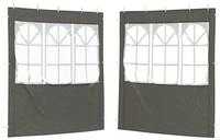 vidaXL Pavillon 200 x 195 cm Party Zelt Seitenteil 2er Set 200x195 cm Anthrazit...