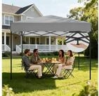 LuxusKollektion Faltpavillon Pavillon 3x3m Wasserdicht UV Schutz Silber...
