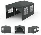 LuxusKollektion Partyzelt Pavillon Partyzelt 3x6m Anthrazit Wasserdicht