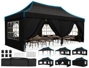 LuxusKollektion Faltpavillon Faltpavillon 3x6m wasserdicht Spitzdach Stahl