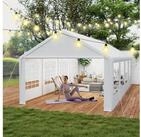 LuxusKollektion Partyzelt Partyzelt 4x8m Weiss PE 200g