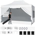 COSTWAY Faltpavillon, Pop up Pavillon wasserdicht stabil mit 4 Seitenw&auml;nden