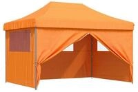 vidaXL Partyzelt Party-Zelt 279 x 410 x 315 cm Orange Oxford-Stoff