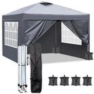 LuxusKollektion Faltpavillon Faltpavillon 3x3m Anthrazit H&ouml;henverstellbar