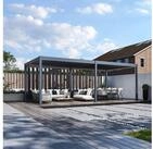 Weide Pavillonseitenteil Pergola Sichtschutzwand 3,6 m mit verstellbaren...