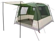vidaXL Kuppelzelt Partyzelt 10 Personen Gr&uuml;n 185T Polyester mit...