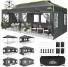 LuxusKollektion Faltpavillon Faltpavillon 3x6m Grau wasserdicht UV50+