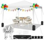LuxusKollektion Faltpavillon Faltpavillon 3x3m wei&szlig; h&ouml;henverstellbar