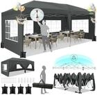 LuxusKollektion Faltpavillon Faltpavillon 3x6m Nebliges Grau mit 6 Seitenw&auml;nden