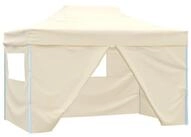 vidaXL Partyzelt Party-Zelt 280 x 410 x 315 cm Creme Oxford-Stoff