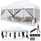 LuxusKollektion Faltpavillon Faltpavillon 3x6m Wasserdicht Mesh-Seitenw&auml;nde...