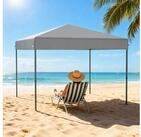 LuxusKollektion Faltpavillon Faltpavillon 3x3 Silbergrau ohne Seitenw&auml;nde
