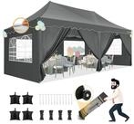 LuxusKollektion Faltpavillon Faltpavillon 3x6m Grau Wasserdicht UV50+