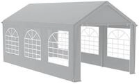 LuxusKollektion Partyzelt Party Zelt 3x6m Grau Wasserdicht