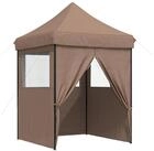 vidaXL Partyzelt Partyzelt 200 x 200 x 306 cm Braun Oxford-Stoff