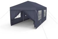 LuxusKollektion Faltpavillon Pavillon 3x6m Anthrazit mit Seitenteilen