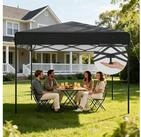 LuxusKollektion Faltpavillon Pop Up Pavillon 3x3m Anthracite Wasserdicht UV50+