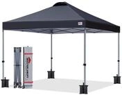 LuxusKollektion Faltpavillon Pavillon 3x3m Schnellaufbau UPF50+ Schwarz