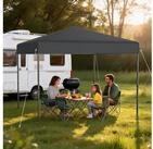 LuxusKollektion Faltpavillon Faltpavillon 3x3 Anthrazit H&ouml;henverstellbar