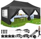 LuxusKollektion Faltpavillon Faltpavillon 3x6 UV50+ Schwarz