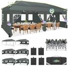 LuxusKollektion Faltpavillon Faltpavillon 3x6m Grau wasserdicht