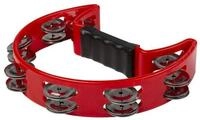 FAME Tambourine,FHT-R Hand Tambourine Doppelreihig Stahlschellen Klarer Klang