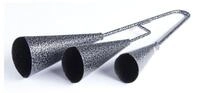 FAME Handtrommel,Triple Agogo Bell Metallische Cowbell Samba und Capoeira 3...
