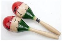 FAME Maraca,Maracas Shaker Holz Multicolour Robust Langlebig Klarer Sound
