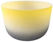 FAME Klangschalen,Crystal Singing Bowl 12" Gelb E4 432 Hz Reine Quarz...