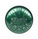 FAME Steel Tongue Drum,FST06-DG 6" Steel Tongue Drum Gr&uuml;n 11 Mix Tone D T&ouml;ne