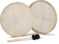 Classic Cantabile Handtrommel FD-18 Ethnic Frame Drum stimmbar 18 Zoll Naturfell