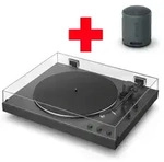 Sony PS-LX3BT + SRS-XB100 Plattenspieler (Riemenantrieb, Bluetooth,...