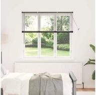 Rollo Venezianische Jalousie Schwarz 130 x 145 cm 25 mm Aluminium, vidaXL