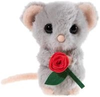 Heunec&reg; Pl&uuml;schfigur MAUS mit Rose