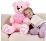 LuxusKollektion Kuscheltier Teddyb&auml;r XXL Kuscheltier Herz Freundin Kinder I...