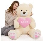 LuxusKollektion Kuscheltier Teddyb&auml;r XXL Pl&uuml;schb&auml;r Kuschelb&auml;r Herz Kinder...