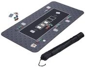 relaxdays Spieltisch Pokermatte 180x90, (2-tlg), schwarz