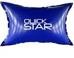Quick Star Pool-Abdeckplane Poolkissen, PVC Winter Pool Luftkissen, 4 Seile &