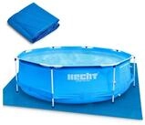 Hecht Bodenschutzvlies 016123 Poolunterlage 309 x 309 cm PE-Bodenfolie 90 g/m&sup2;,