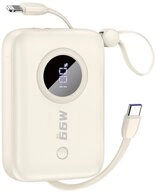 Dudao Zusatzakku Taschenakku Reiseakku Powerbank mit integrierten Kabeln K14...