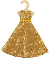 Heless Puppenkleidung Time2Shine Paillettenkleid ''Goldstar'' f&uuml;r Modepuppen...