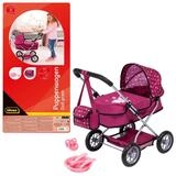 Idena Puppenwagen Idena Puppenwagen Smarty mit Tasche und Korb 58x37,5x57cm