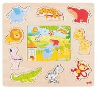 Gollnest & Kiesel Puzzle Einlegepuzzle Zootiere, Puzzleteile