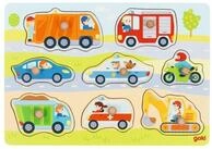 goki Puzzle GOKI Steckpuzzle Fahrzeuge, Puzzleteile