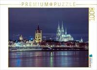 CALVENDO Puzzle CALVENDO Puzzle Cologne at Night, 1000 pieces, finished size...
