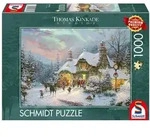Schmidt Spiele Puzzle 1000 Teile Puzzle Kinkade Santas Nacht bevor Weihnachten...