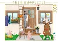 CALVENDO Puzzle CALVENDO Puzzle Spring Cleaning with Farm Animals, 1000 pieces,